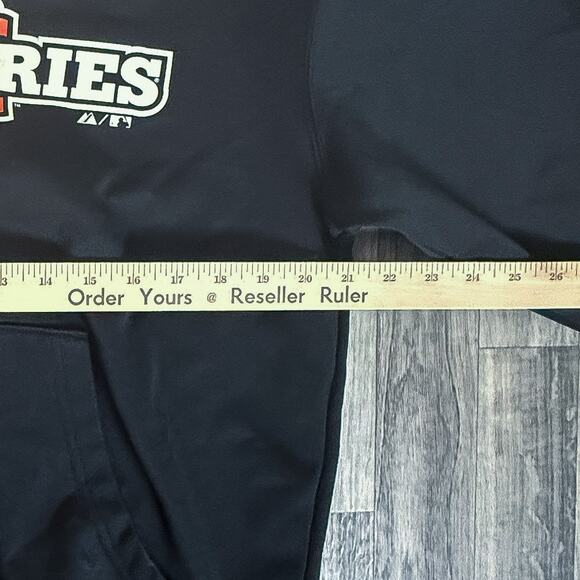 2012 MLB World Series Giants Hoodie Medium Majestic Therma Base Authentic - Picture 6 of 7